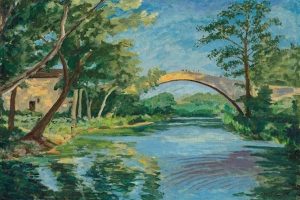 丘吉尔的《普罗旺斯艾克斯桥》(1948)首次拍卖