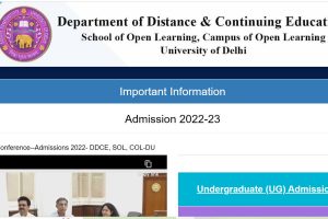 2022年入学:DU SOL开始注册程序